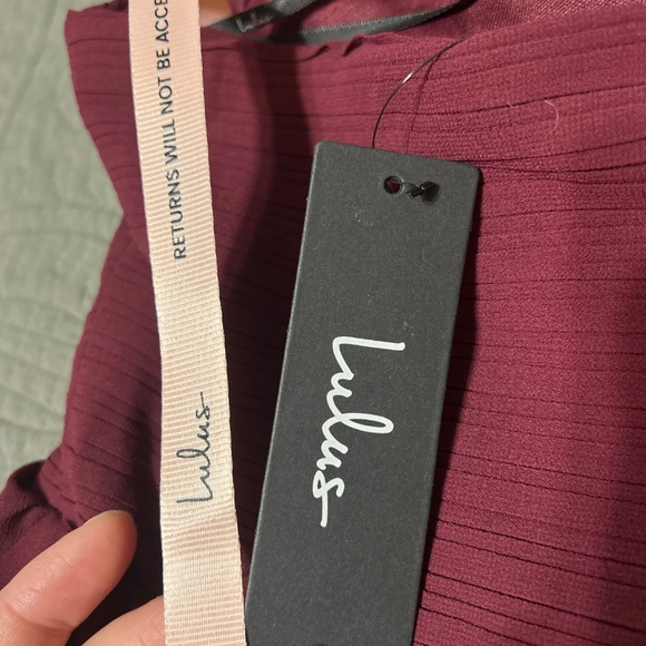 Lulus Seriously Sensational Plum Purple Strapless Tiered Maxi Dress - Size L - Picture 5 of 5